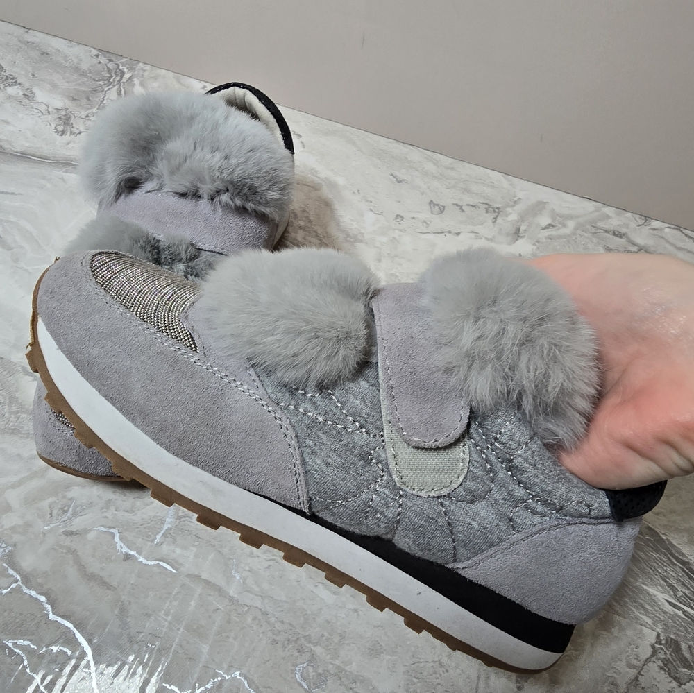 Sneakers fro Brunello Cucinelli with natural fur